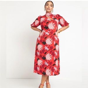 Eloquii Dress with tie neck